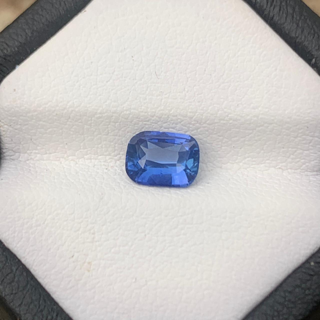 Unheated Vivid Blue Sapphire 1.03 ct Cushion – Sri Lanka