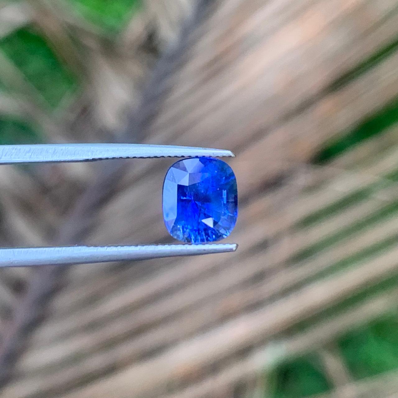 Unheated Cornflower Blue Sapphire 2.56 ct Cushion – Sri Lanka