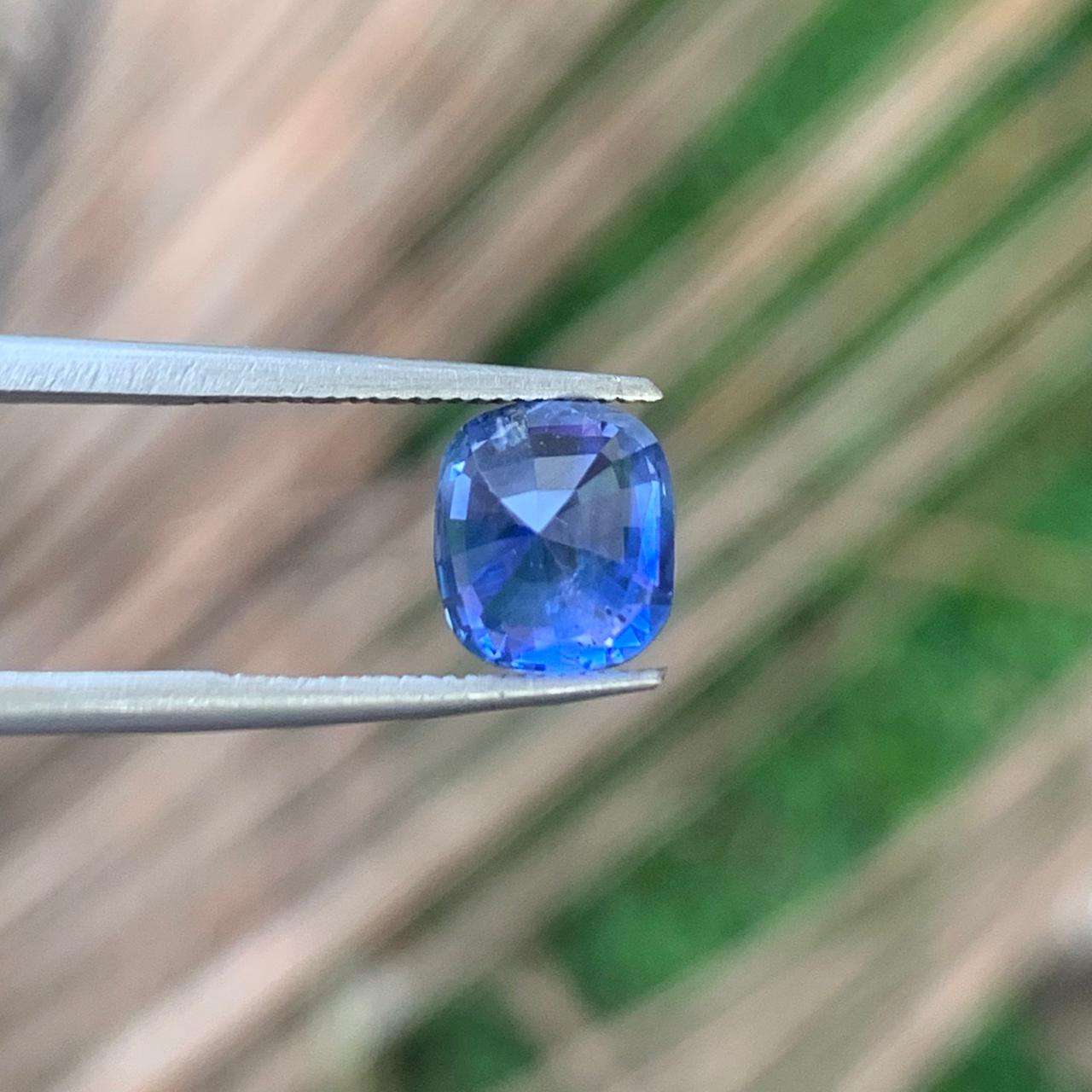 Unheated Cornflower Blue Sapphire 2.56 ct Cushion – Sri Lanka
