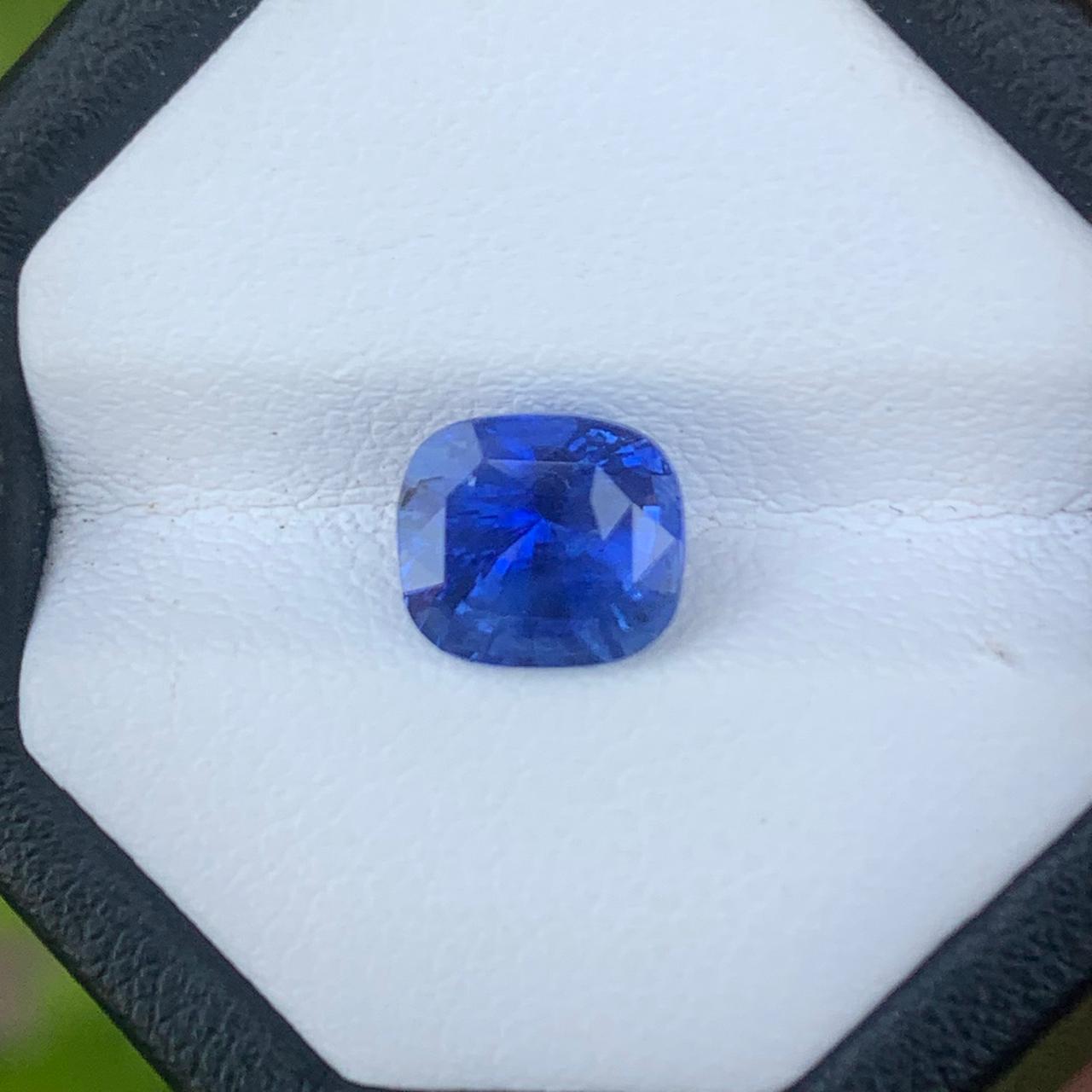 Unheated Cornflower Blue Sapphire 2.56 ct Cushion – Sri Lanka