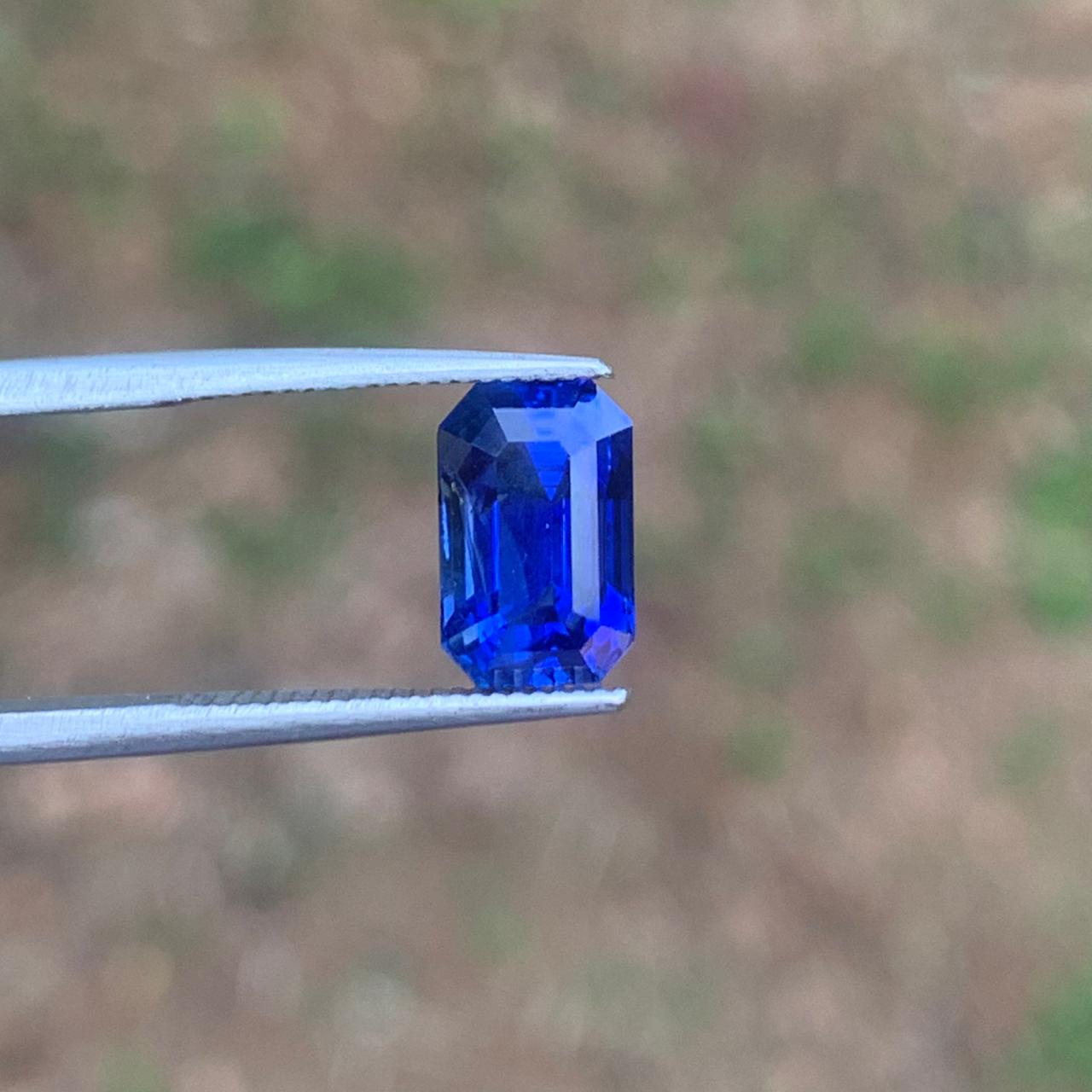 Unheated Royal Blue Sapphire 3.05 ct Octagon – Sri Lanka