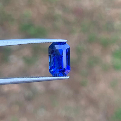 Unheated Royal Blue Sapphire 3.05 ct Octagon – Sri Lanka