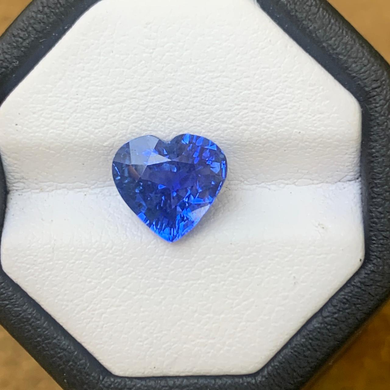 Royal Blue Sapphire 3.05 ct Heart – Sri Lanka