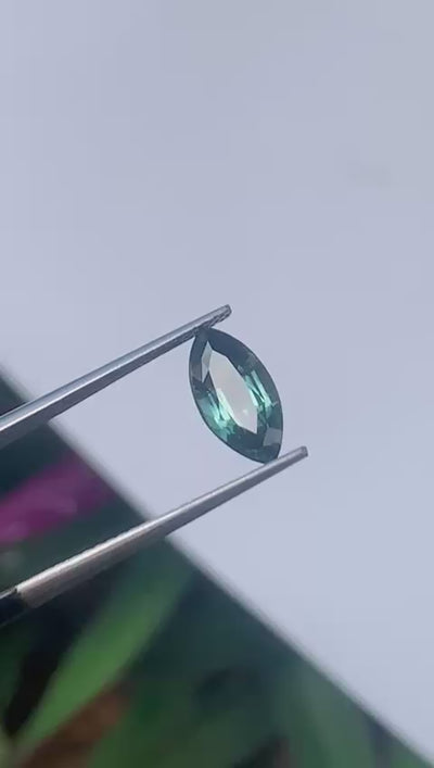 Unheated Teal Green Sapphire 2.53 ct Marquise – Madagascar