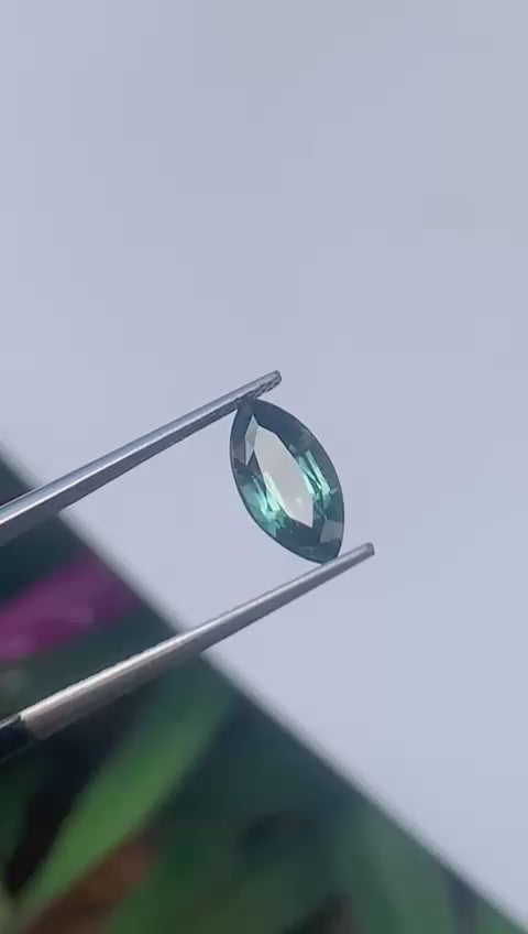 Unheated Teal Green Sapphire 2.53 ct Marquise – Madagascar
