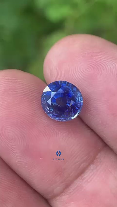 Unheated Cornflower Blue Sapphire 3.72 ct Oval – Sri Lanka