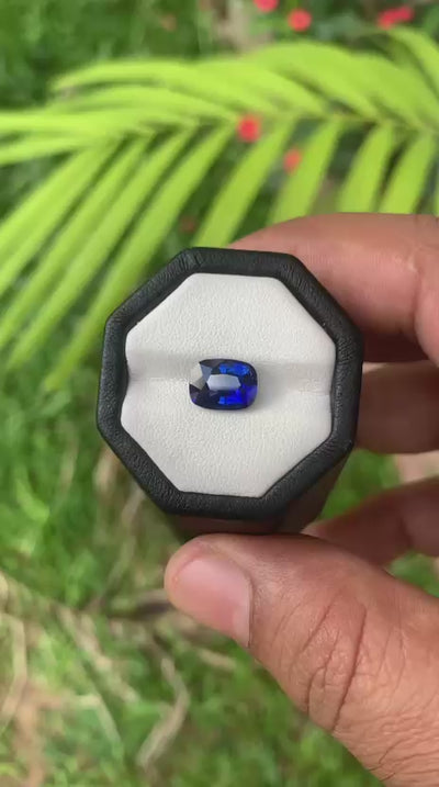 Royal Blue Sapphire Sapphire 3.07 ct Cushion – Sri Lanka
