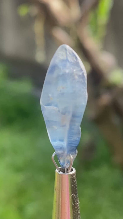 Natural Blue Sapphire Crystal 16.75 Ct – Healing Stone | Glassy Body | Rare Collector’s Gem"