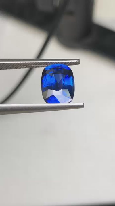 Royal Blue Sapphire Sapphire 3.07 ct Cushion – Sri Lanka