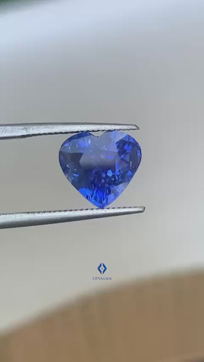 Royal Blue Sapphire 3.05 ct Heart – Sri Lanka