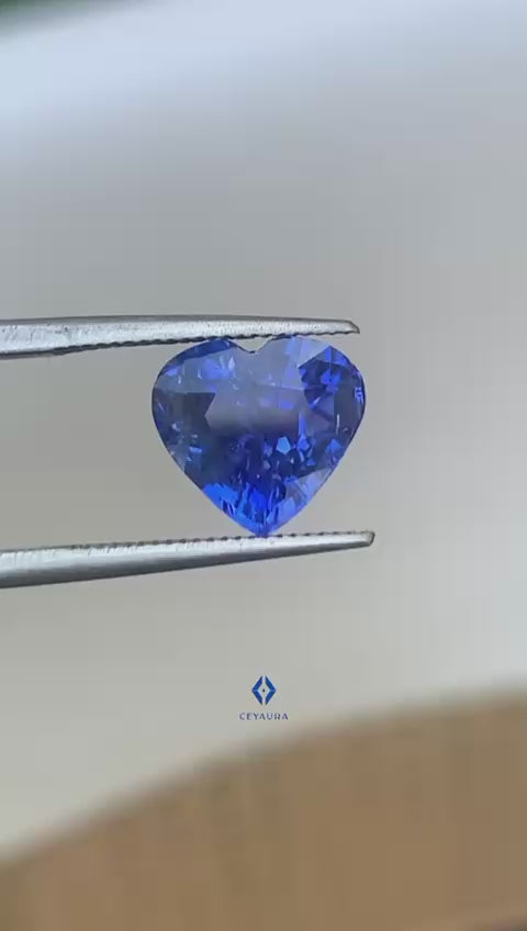 Royal Blue Sapphire 3.05 ct Heart – Sri Lanka