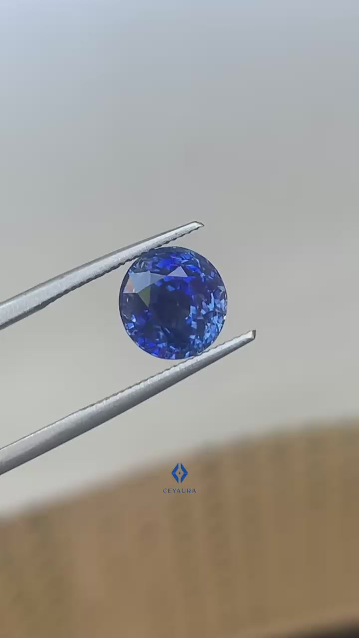 Unheated Cornflower Blue Sapphire 3.72 ct Oval – Sri Lanka