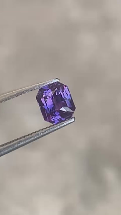 1.08 Ct Unheated Natural Violet Sapphire | Loose Gem for Rings & Custom Jewelry
