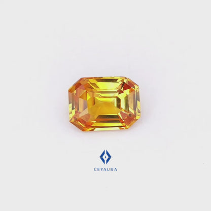 Natural Yellow Sapphire 1.01 Ct – Emerald Shape| Natural Ceylon Gemstone