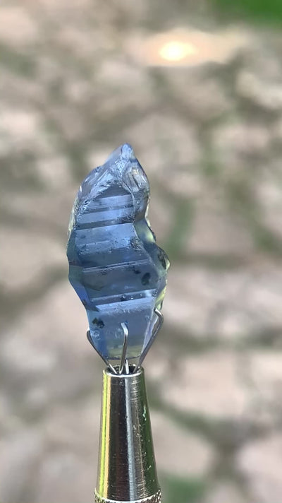 Natural Blue Sapphire Crystal 13.92 ct, Rough Gemstone – Sri Lanka