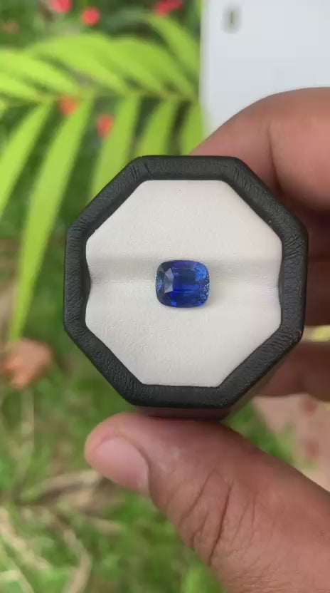 Blue Sapphire 3.07 ct Cushion - Sri Lanka