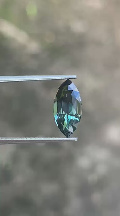 Unheated Teal Green Sapphire 2.53 ct Marquise – Madagascar