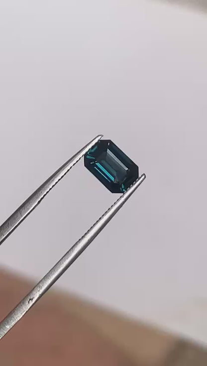 1.34 Ct Natural Gahno Cobalt Spinel-1.34 | Emerald Cut Super Rare Gemstone