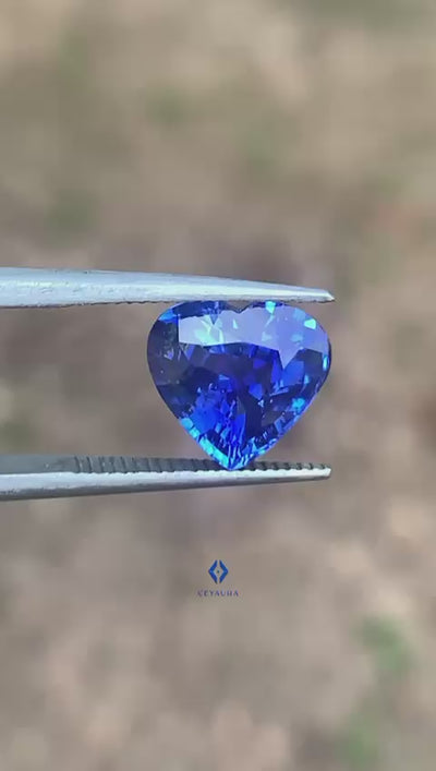 Royal Blue Sapphire 3.05 ct Heart – Sri Lanka