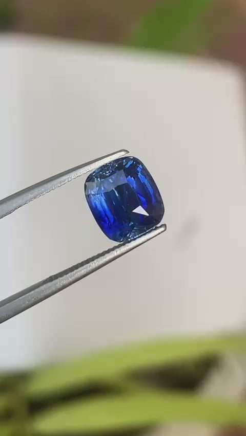 Blue Sapphire 3.07 ct Cushion - Sri Lanka