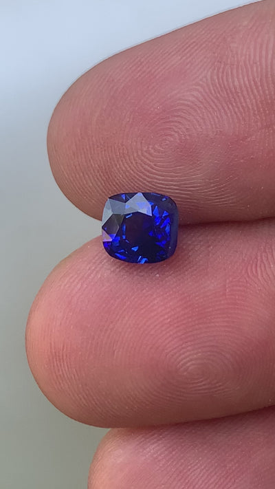 Royal Blue Sapphire 2.03 ct Cushion – Sri Lanka