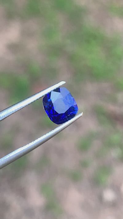 Royal Blue Sapphire 2.03 ct Cushion – Sri Lanka