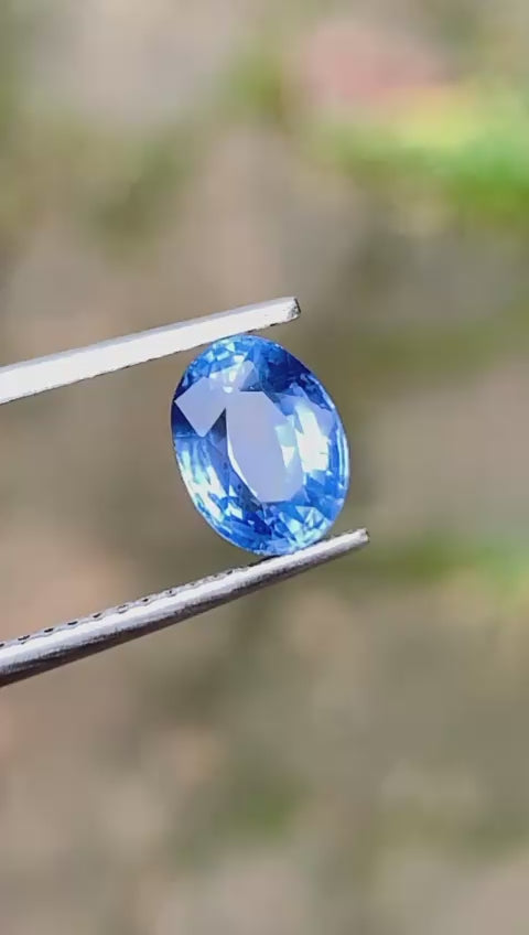 Unheated Blue Sapphire 1.88 ct Oval – Sri Lanka